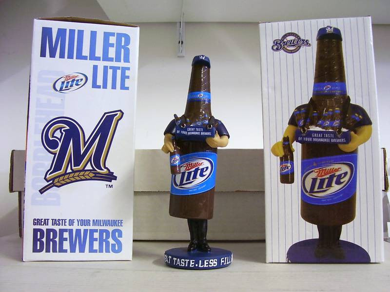 Miller Lite Beer Mascot Bobblehead - BobblesGalore