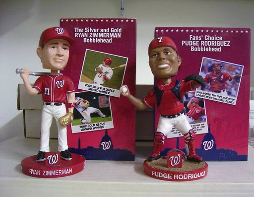 Ryan Zimmerman and Ivan Rodriguez Bobblehead Set - BobblesGalore